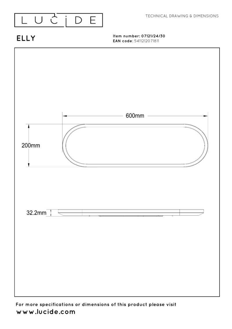 Lucide ELLY - Flush ceiling light - LED Dim. - CCT - 1x24W 2700K/4000K - Rgb - Opal